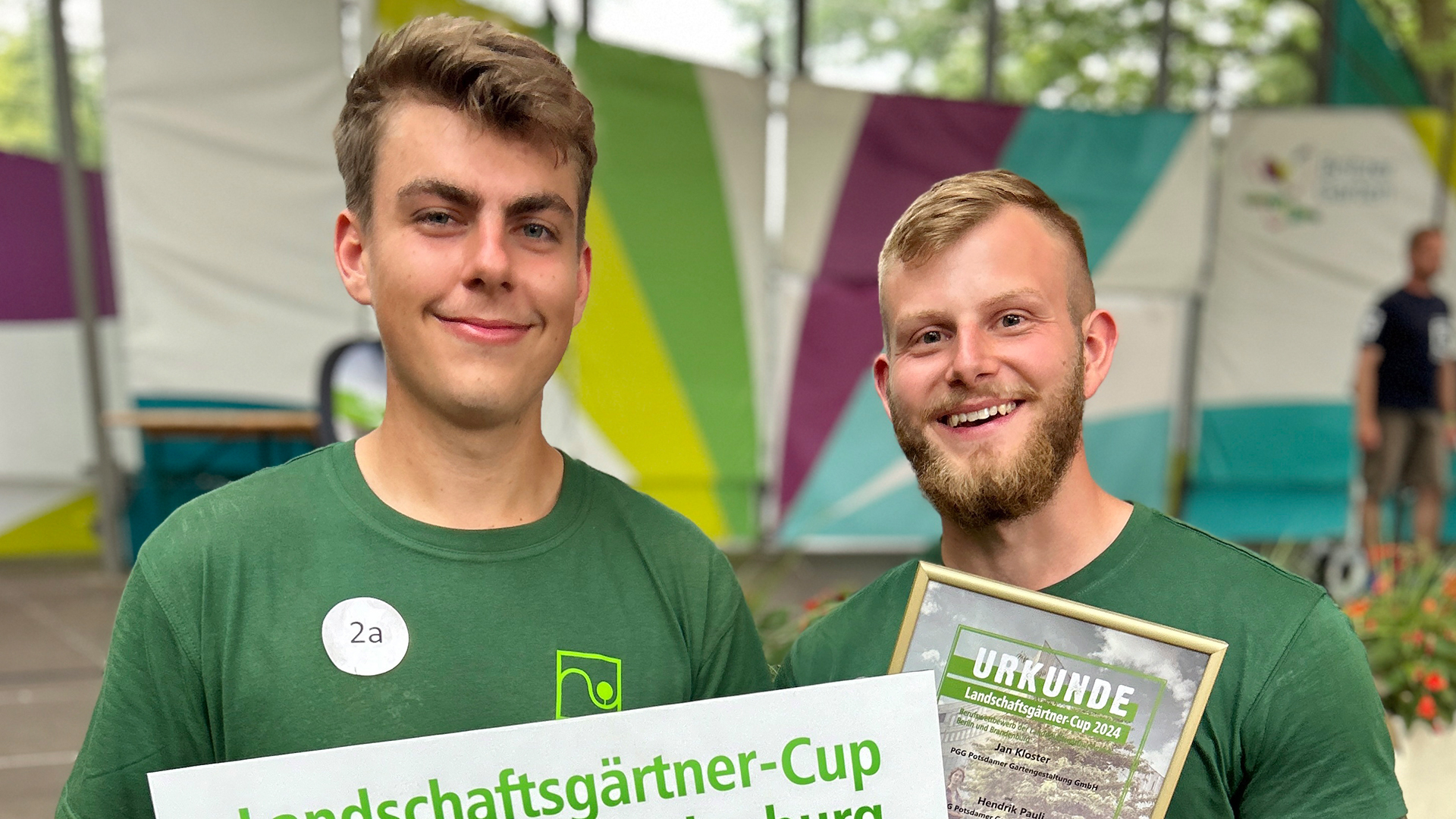 Jan Kloster und Hendrik Pauli Gewinner des Landschaftsgärtner-Cups Berlin und Brandenburg 2024