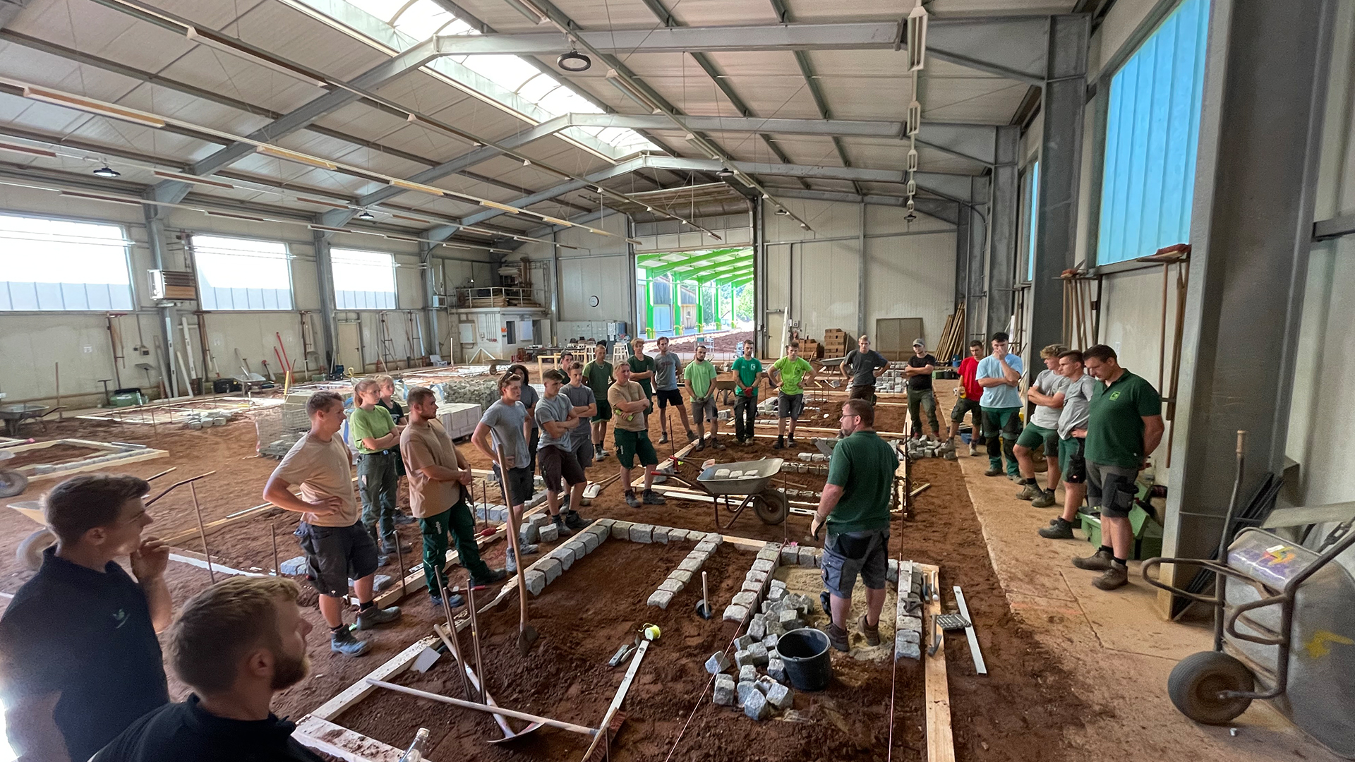 Trainingswoche Landschaftsgärtner-Cup 2024 Schulung am Gewerk